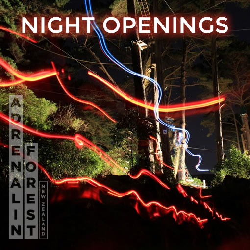 Adrenalin Forest Night openings