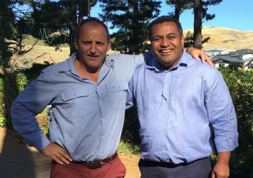 Kris Faafoi, Labour's Minister of Tourism New Zealand with Jean Caillabet